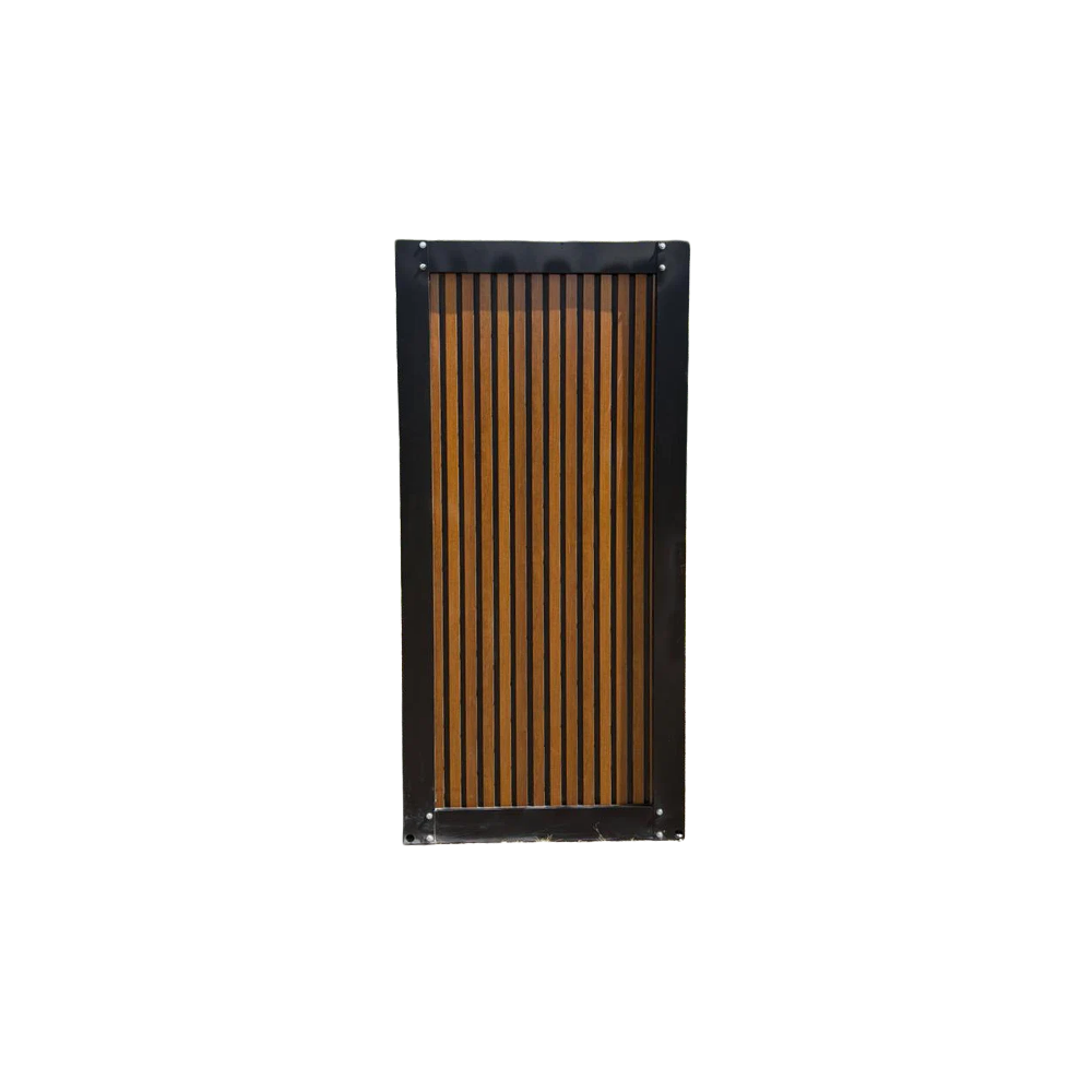 Portable toilet and shower unit side view